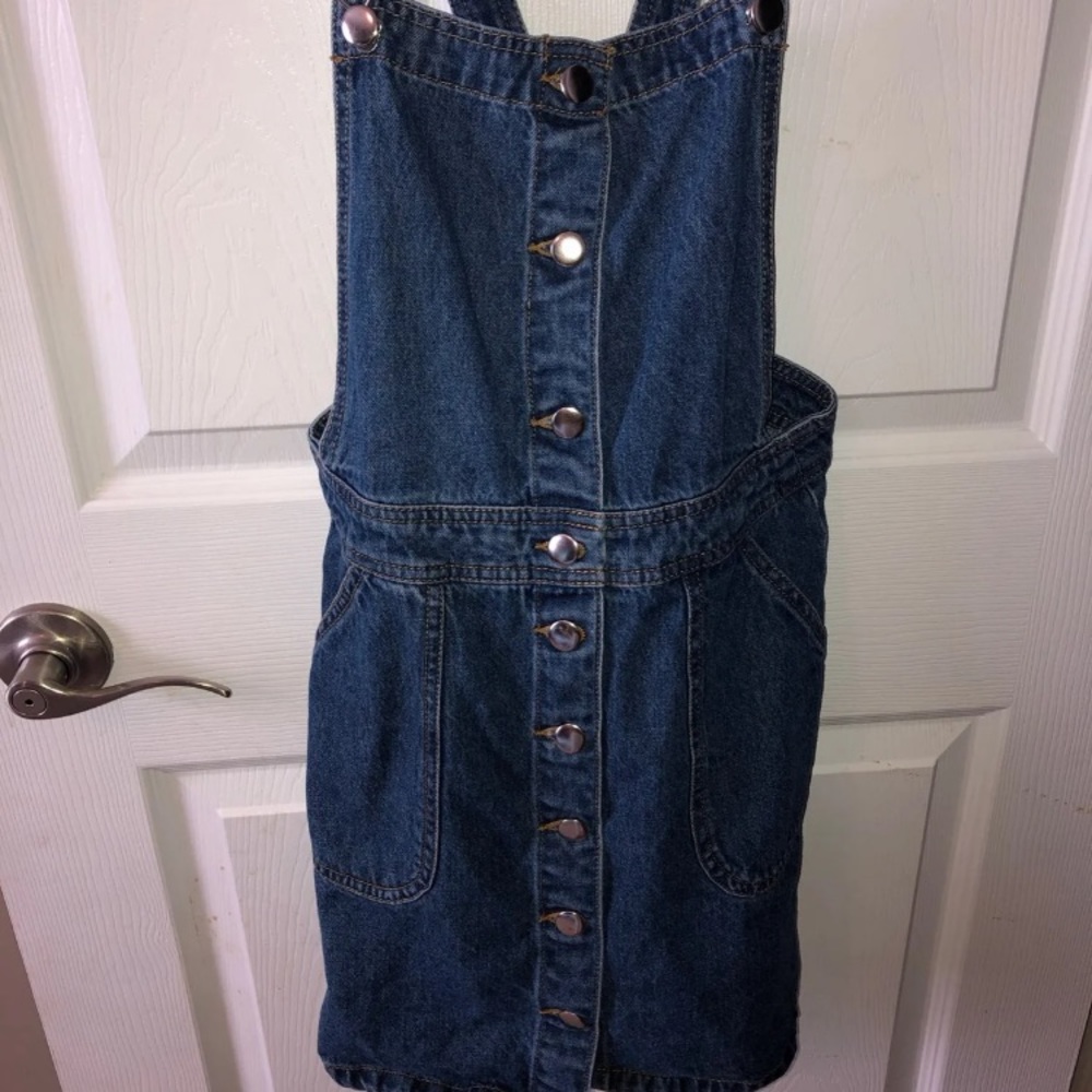 H&M size 6 denim overal dress